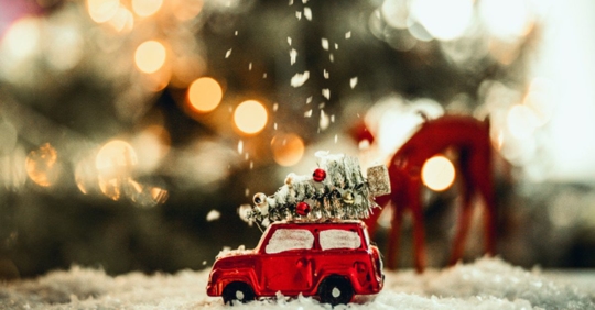 little Christmas car